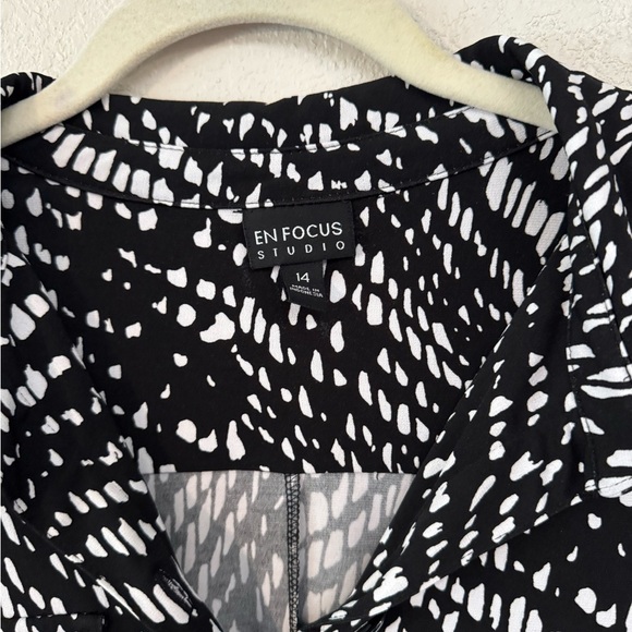 Enfocus Studio Black and White Dress - Picture 5 of 6